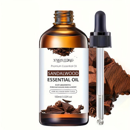 Essential Oil Sandalwood 30ml, 100ml or Twin Pack with Warm Woody Scent for Diffuser and Shower