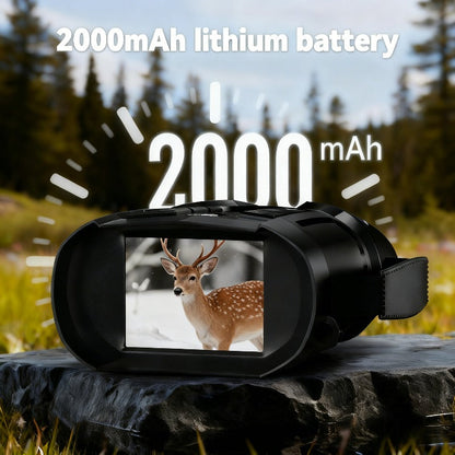 Night Vision Goggles 2K Ultra HD – 5W IR Binoculars with 2.8" IPS Screen, 10X Optical Zoom, 2600ft Range & 2000mAh Rechargeable Battery |