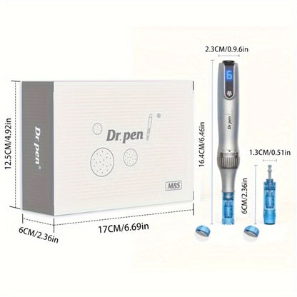 Dr Pen M8S Microneedling Pen Kit 10PCS 0.25mm Replacement Cartridges - USB Rechargeable for Bath Time, Home Spa and Personal Care