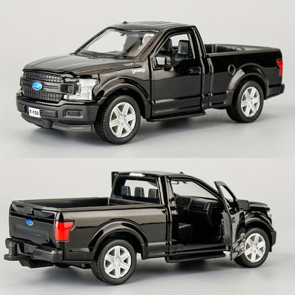 RMZCity 1:36 Scale Zinc Alloy Pull Back Car with Horse Trailer & Horse Vehicle, Openable Doors Diecast Toy Set for Kids & Adults