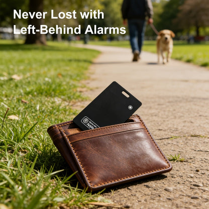 Ultra-Thin Rechargeable Apple Find My Wallet Tracker Card with Qi Wireless Charging and Built-In Ring Alert