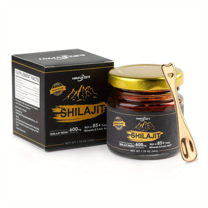Himalayan Shilajit Resin Gold Grade, 85+ Trace Minerals & High Fulvic Acid for Bath Time, Home Spa and Personal Care