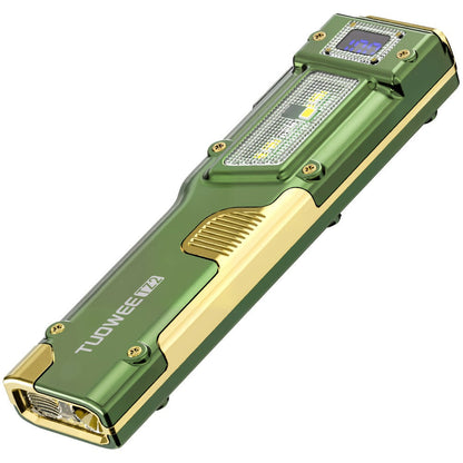 EDC Flat Tactical Torch - 3-in-1 White LED, Red Alert & UV Light Combo for Entryways, Bedrooms and Living Spaces