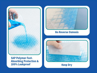Extra Large Disposable Underpads 30x36 Inch Super Adult Incontinence Bed Pads with Effective for Entryways, Bedrooms and Living Spaces