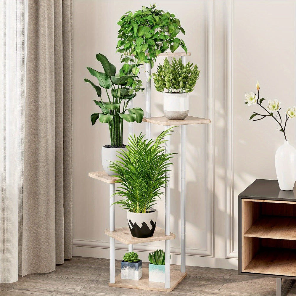 Plant Stand Indoor Multi Tier Corner Metal Flower Stand Tall Plant Shelf for Living Room Bedroom Patio for Garden, Patio and Yard Use