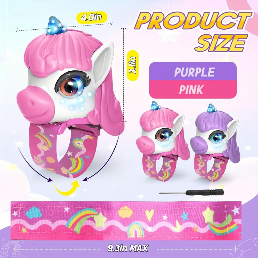 Unicorn Walkie Talkies for Kids 2 Pack, Glow in the Dark, Long Range 2-Way Radio Toy for Boys & Girls Ages 3-12