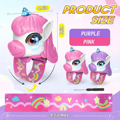 Unicorn Walkie Talkies for Kids 2 Pack, Glow in the Dark, Long Range 2-Way Radio Toy for Boys & Girls Ages 3-12