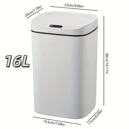 Motion-Activated Touchless Trash Can with Lid, Smart Sensor Waste Bin for Kitchen, Bathroom, Office & Home