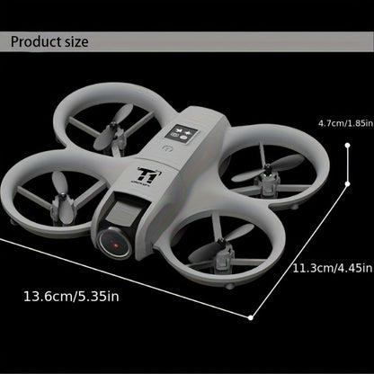 Mini 4K FPV Drone 180° Rotating Dual Camera Optical Flow Positioning Dual Batteries 360° Flip One-Key Takeoff Anti-Shake