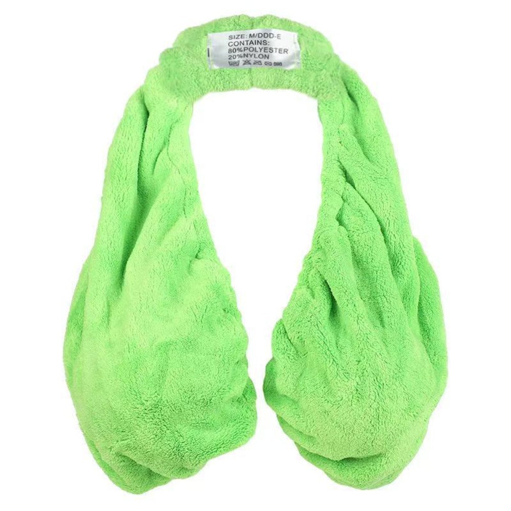 Towel Bra Wrap Double-Sided Coral Fleece 450GSM Strapless Hanging Neck Chest Wrap for Beach for Entryways, Bedrooms and Living Spaces