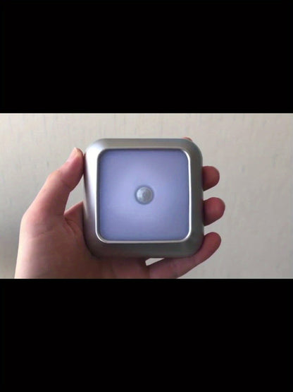 Two-Piece Square Battery Night Light Set with Motion Sensors in Cool or Warm Light Options