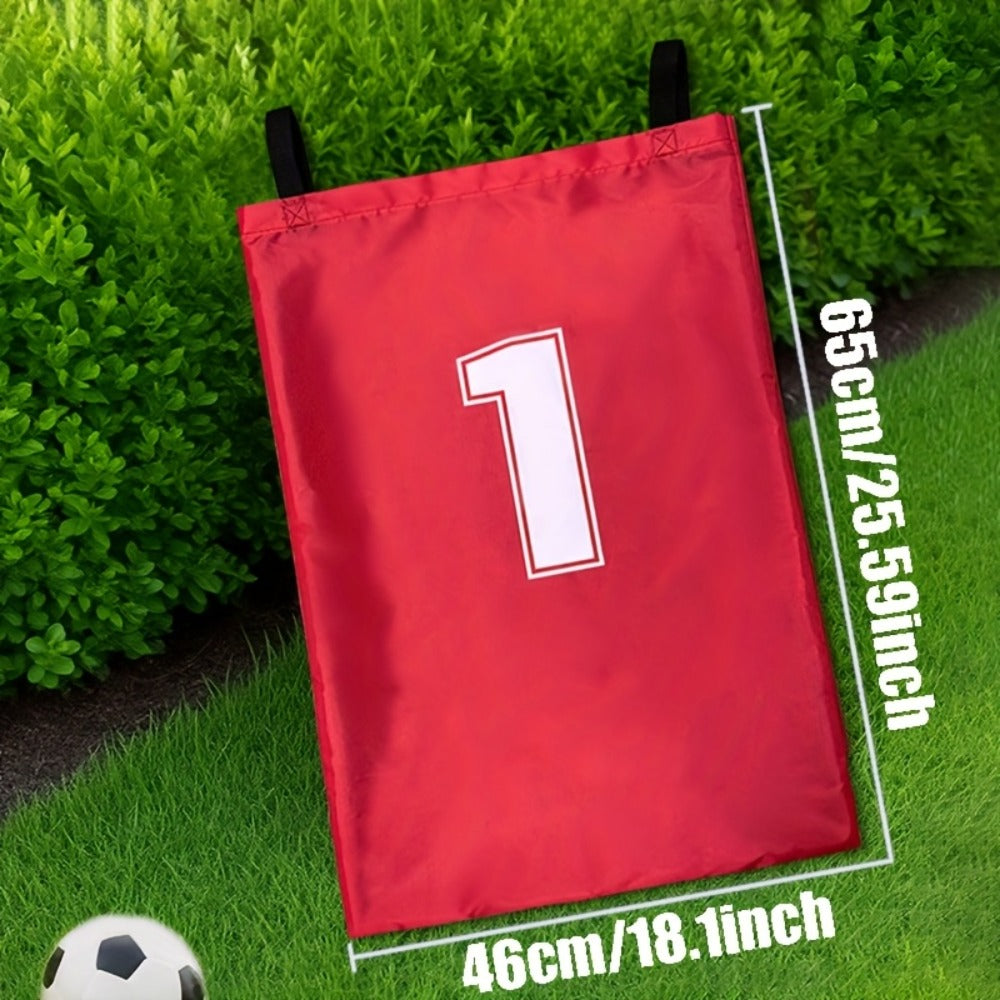 Four Numbered Sack Race Bags in Red, Blue, Yellow and Green with 65 x 46cm Pictured Size for Lawns
