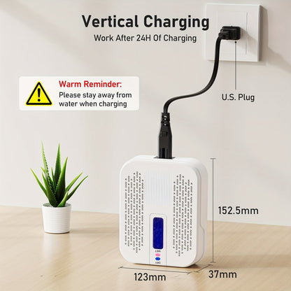 Mini Rechargeable Dehumidifier, Portable Silica Gel Moisture Absorber for Closet, Bathroom, Car, Wardrobe & Bookcase