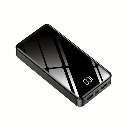 Power Bank 50000mAh 22.5W Two-Way Charging with Dual Input/Output and Digital Display in Black or Red