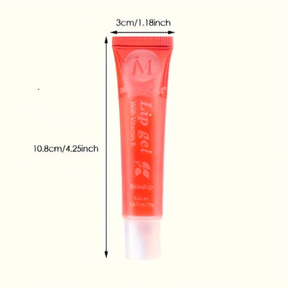 Lip Oil Set 12 Piece Clear Lip Gloss Plant Squalene Plumping with VE Rosehip Argan Mint Aloe, for Makeup, Travel and Everyday Vanity Use
