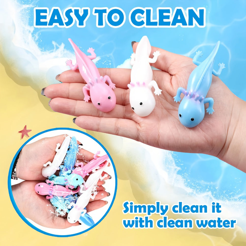 Axolotl Slingshot Fidget Toy 24pcs Bulk Pack for Parties, Celebrations and Guest Favors, with the Listed Configuration