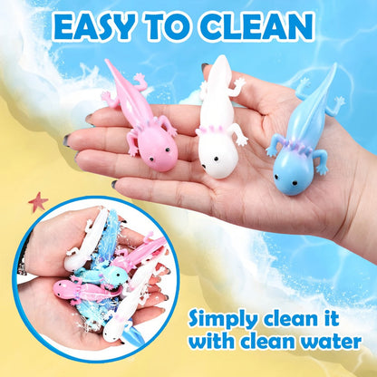 Axolotl Slingshot Fidget Toy 24pcs Bulk Pack for Parties, Celebrations and Guest Favors, with the Listed Configuration