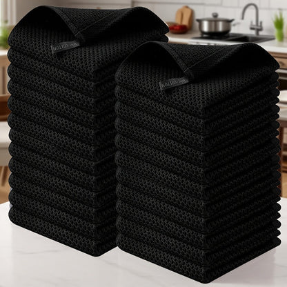 Kitchen Dish Cloths 23pcs 100% Cotton Waffle Weave Ultra Dish Towels 12x12 Inch for Cooking Cleaning Wiping Hands Kitchen Decor Gift