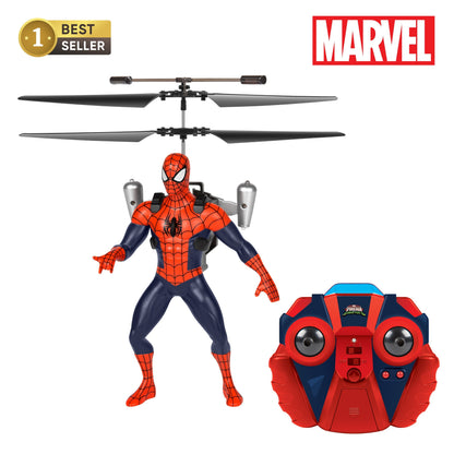 Spider-Man RC Helicopter 2CH Infrared Remote Control Indoor Flying Toy for Kids Boys Girls Ages 6+