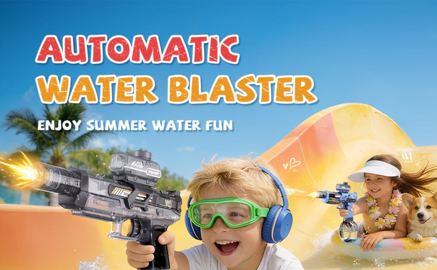 Kids Electric Water Gun with Sound Effects for Ages 3-6 – Automatic High Capacity Squirt Blaster Long Range