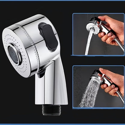 Handheld Shower Head Kit with Hose Bracket Diverter Faucet Adapter High Pressure Portable for Entryways, Bedrooms and Living Spaces