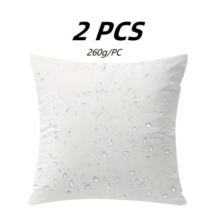 Pillow Inserts Square Indoor Outdoor Decorative Cushion Filling – Woven Fabric 200g+ Stuffing for Throw Pillows Couch Sofa Patio, White