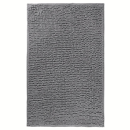 Chenille Bath Rug Extra Thick Bathroom Mat, Multiple Sizes & Colors for Entryways, Bedrooms and Living Spaces