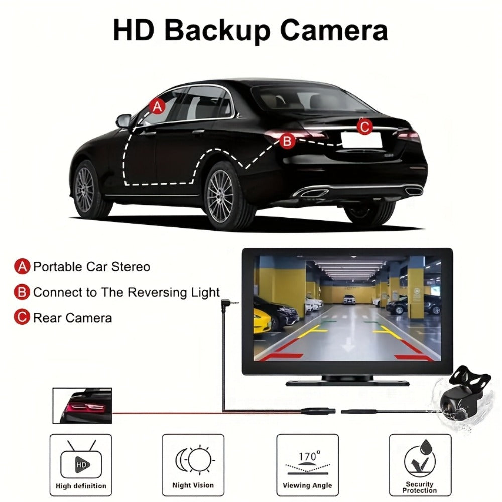 Wireless CarPlay & Android Auto Car Display – 7" & 10.62" HD Touchscreen, GPS Navigation, 1080P Reversing Camera, Dashcam, Mirror Link