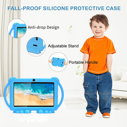 Tibuta 7 Inch Android 12 Kids Tablet, 32GB ROM, 4GB RAM, 2.4G WiFi, GMS, Eye Protection Display, Parental Control