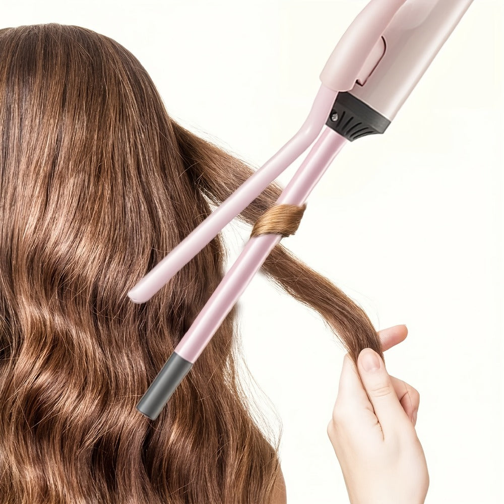 9mm Mini Curling Iron Rapid Heating for Ultra-Fine Curls Teddy Curls Water Waves & Bangs, Travel Curling Wand for Men & Women
