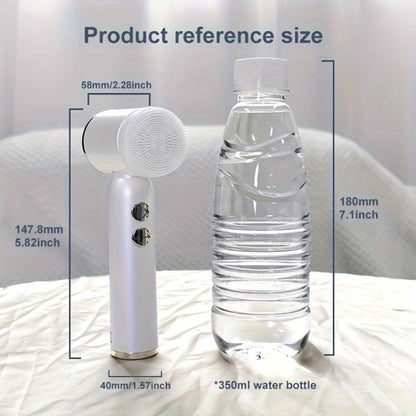 EMS Microcurrent Face Massager Device V-Face Lifting Double Chin Reducer Neck Rejuvenation 6-in-1 Brush Heads for Home or Salon Spa Use