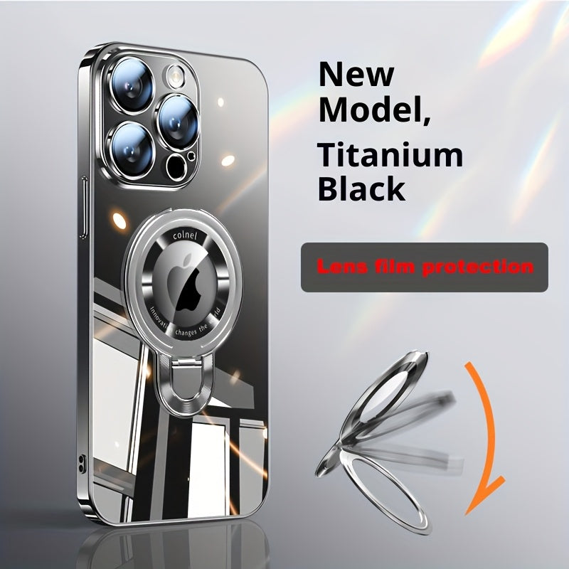 Phone Case U-Shield Kickstand with Clear PC Back and TPU Bumper for Selected iPhone Model and Color Options