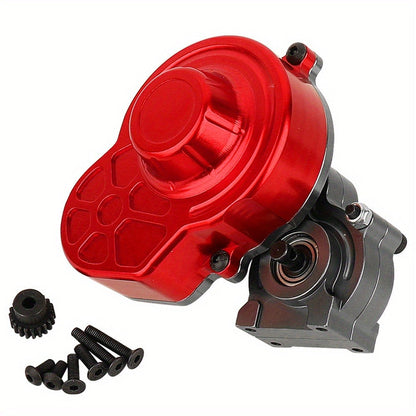 Metal Gearbox with Motor Gears for 1/10 RC Crawler Truck – LCG Transmission Upgrade for Axial SCX10 WRAITH 313mm Wheelbase