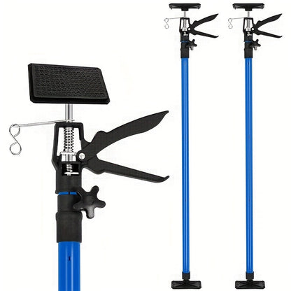 Adjustable Steel Support Rods for Drywall & Cabinet Installation, Extendable Construction Support Poles 19.7"-45.3" / 45"-114"