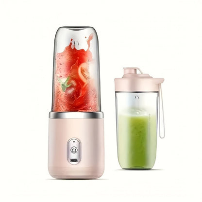 Portable Blender USB Rechargeable Multifunctional – Food Grade PP 13.53oz Mini Blender for Juice, Milkshake & Smoothies