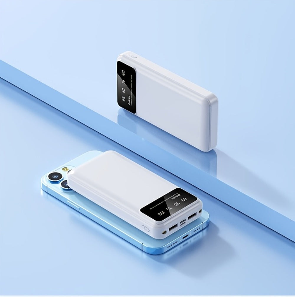 65000mAh Portable Power Bank with LED Display USB Charger for iPhone 17 16 15 14 13 12 11 XS Android Phones Tablets