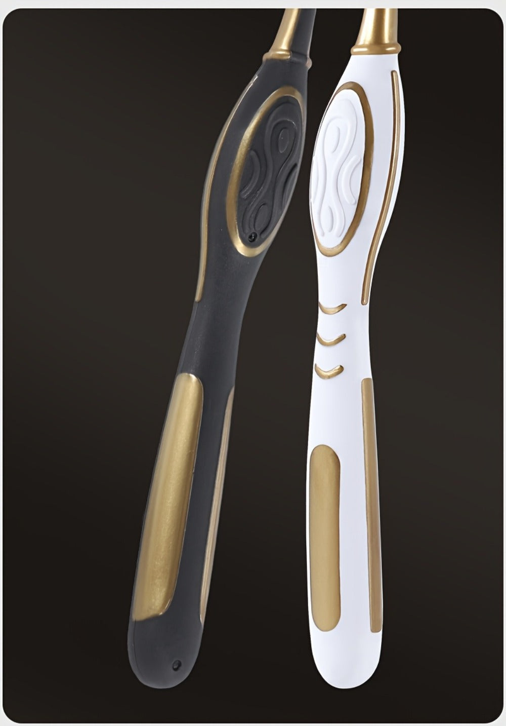 Gloryin Soft Bristle Toothbrush Set Anti-Slip Olive Handle Full Size Head Gentle Gum Care Daily Oral Hygiene
