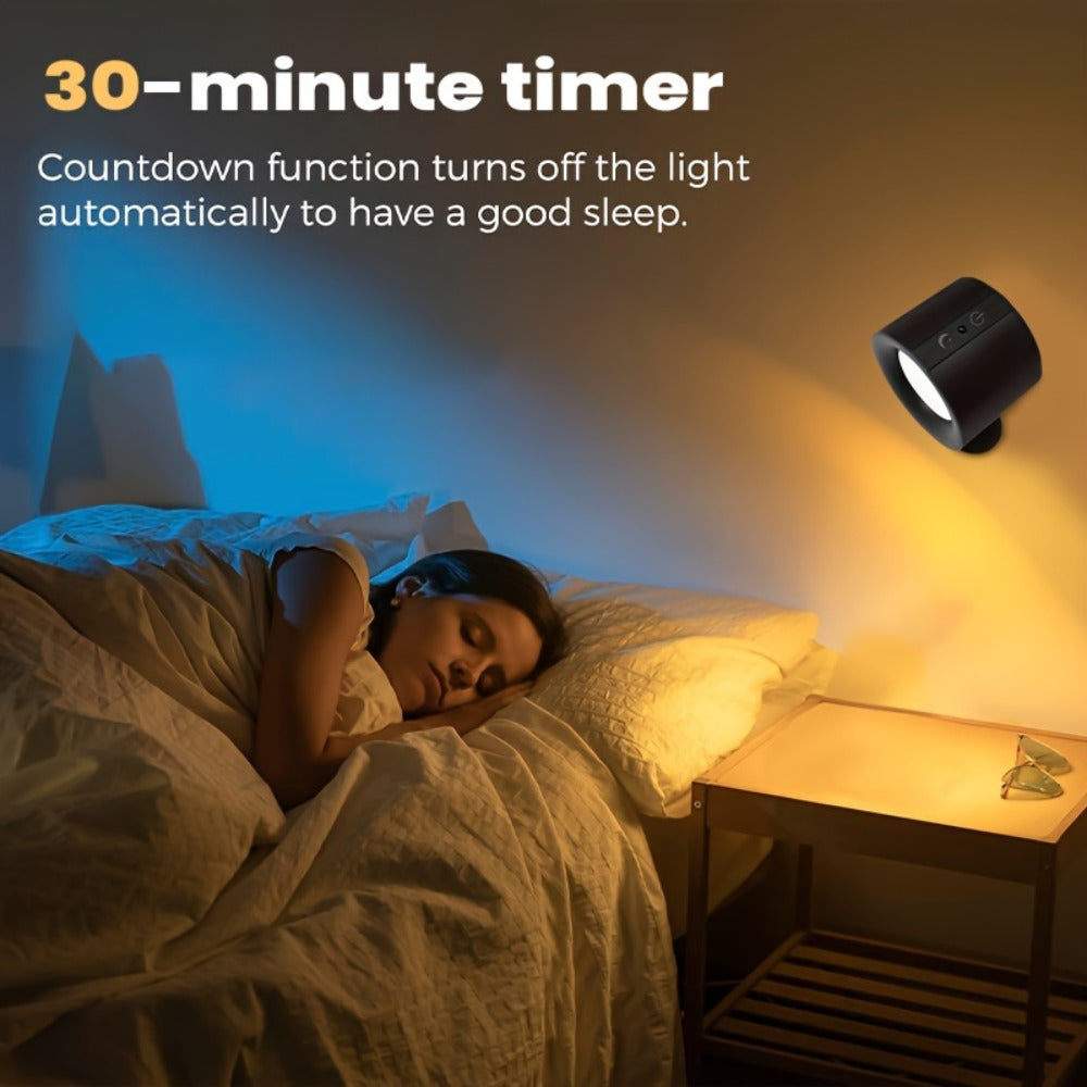 Rechargeable Magnetic LED Wall Sconce 360° Rotatable for an Everyday Personal Care Routine