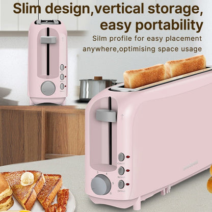 2 Slice Slim Toaster with 6 Shade Settings, Cancel Reheat Defrost Functions, Removable Crumb Tray – Compact 750W Bread Toaster for Kitchen