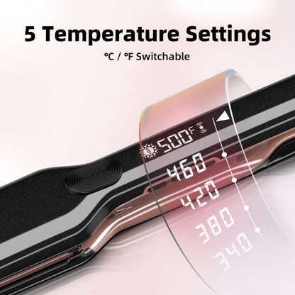Plasma Ionic Hair Straightener with 500°F LCD Controls, 60-Minute Auto-Off and 1inch or Black Options