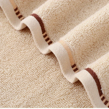 Towel Set 4-Pack Pure Cotton Face Towels in Camel, Beige Yellow or Mixed Colors for Home and Spa