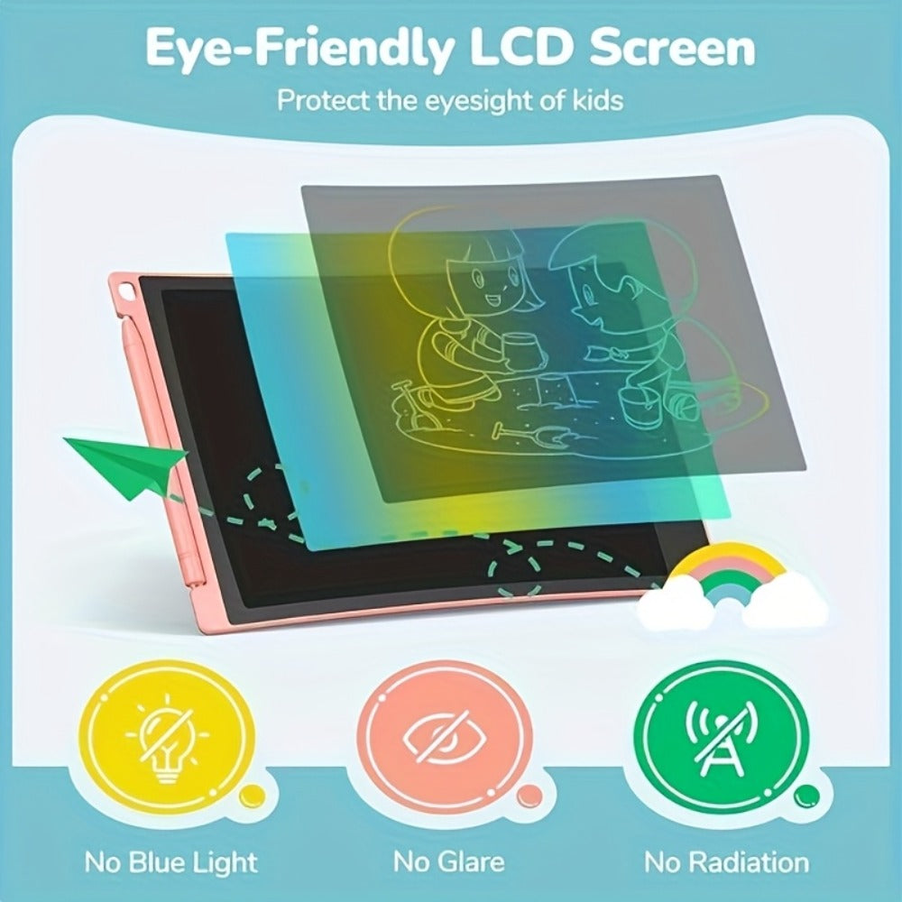 Four-Pack 8.5-Inch LCD Writing Tablets in Blue, Pink, Green and Red with Matching Styluses