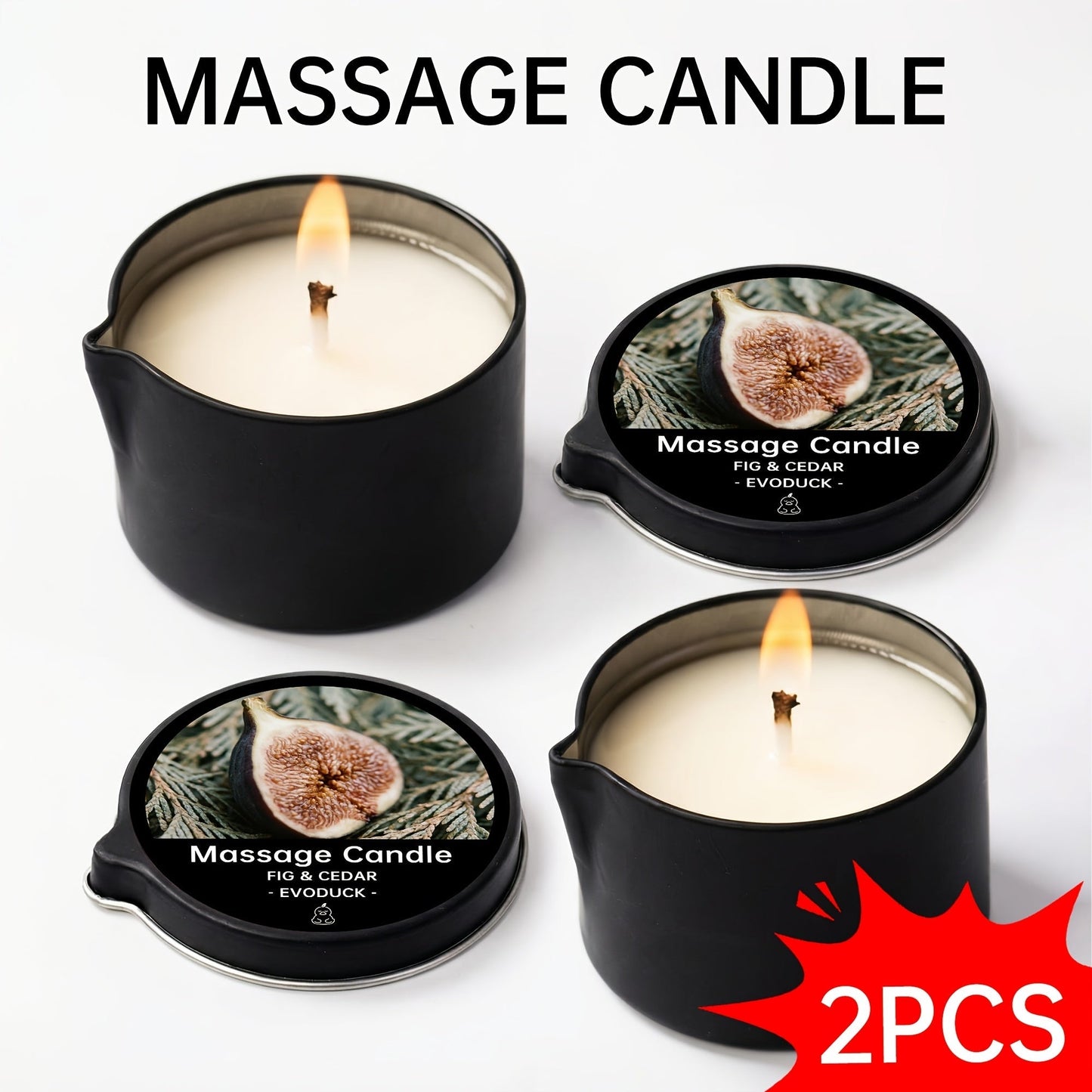 Luxury Soy Wax Candle 2-in-1 Massage Body Oil Essential Oil 20+ Scents 1pc 2pcs 6pcs Warm Moisturizing Lotion Spa Nail Salon Wedding