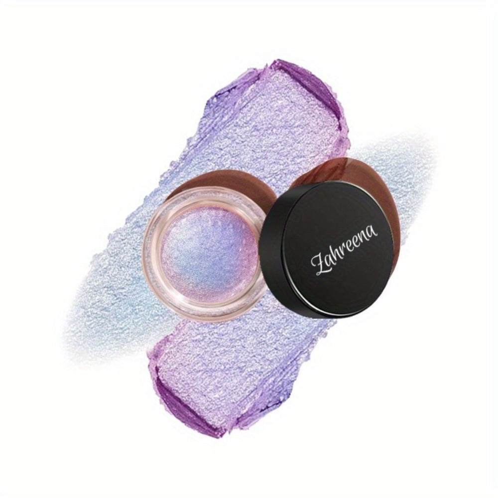 Holographic Glitter Eyeshadow Gel Jelly Shimmer Waterproof Long-Lasting Indigo Twilight Purple Blue Gradient Eye Makeup for Party Halloween