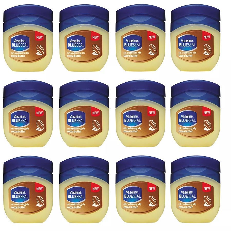 Cocoa Butter Jelly 50ml 12-Pack - Deep Hydration, Nourishing Body & Skin Care for Dry Skin, Bulk Value Set