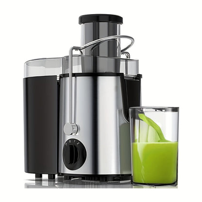 Juicer Machine Wide Mouth Juice Extractor Blender Food Processor 3-Speed Settings Easy Clean One-Touch Operation Multi-function