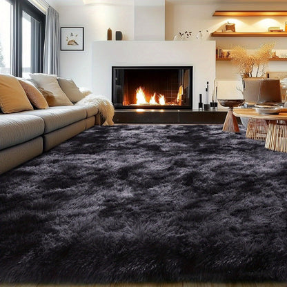 Area Rug for Bedroom, 8x10 Fluffy Shag with 1.8-Inch Plush Pile and Nine Colors for Bedroom or Living Room