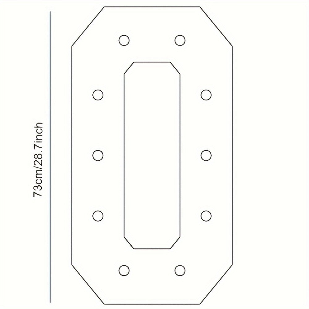 28.7-Inch Warm White LED Numeral Party Display in Paper and PS Foam Board with Seven Model Options