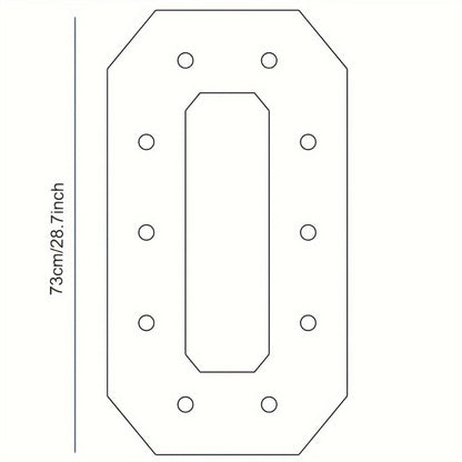 28.7-Inch Warm White LED Numeral Party Display in Paper and PS Foam Board with Seven Model Options