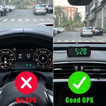 GPS HUD Speedometer Head Up Display – Digital Car Speed Meter Plug & Play, KMH MPH Switch, Multi-Color Display for All Vehicles